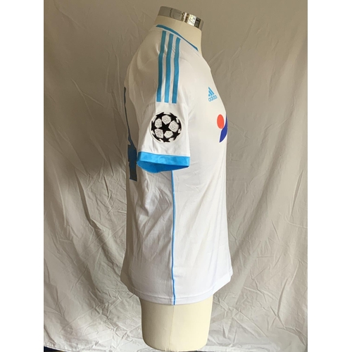 1311 - Marseille 2013 - 2014 Match Worn Football Shirt: Home short sleeve number 24 with Champions League b... 