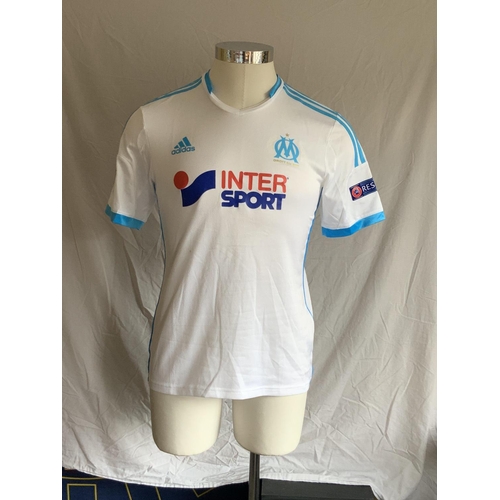 1311 - Marseille 2013 - 2014 Match Worn Football Shirt: Home short sleeve number 24 with Champions League b... 