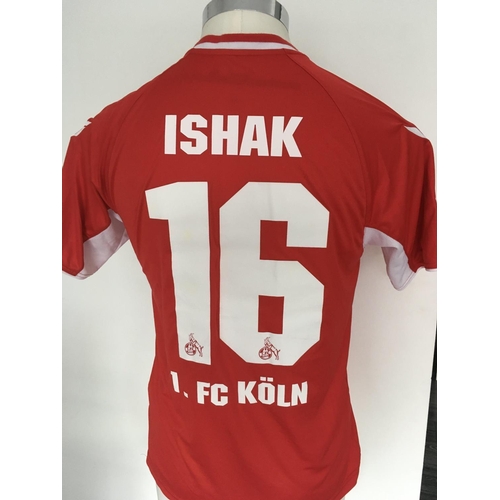 1324 - FC Cologne 2012 - 2013 Match Worn Football Shirt: Away short sleeve number 16 with Bundes Liga badgi... 