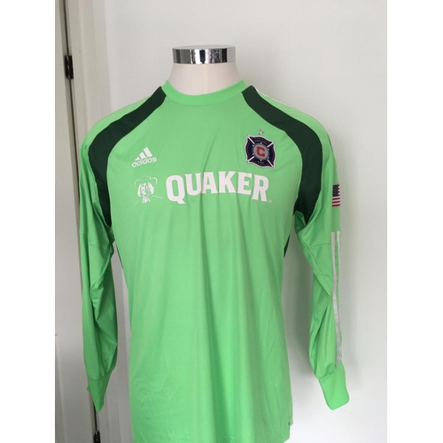 1340 - Chicago Fire 2014 Match Worn Goalkeeper Football Shirt: Away long sleeve number 25 with MLS badging ... 