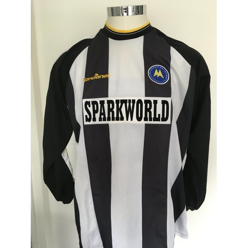 1360 - Torquay United 2003 - 2004 Match Worn Football Shirt: Away long sleeve number 4 with Nationwide Foot... 