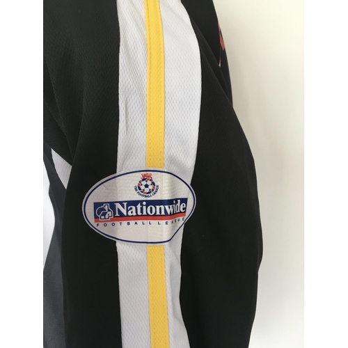 1360 - Torquay United 2003 - 2004 Match Worn Football Shirt: Away long sleeve number 4 with Nationwide Foot... 