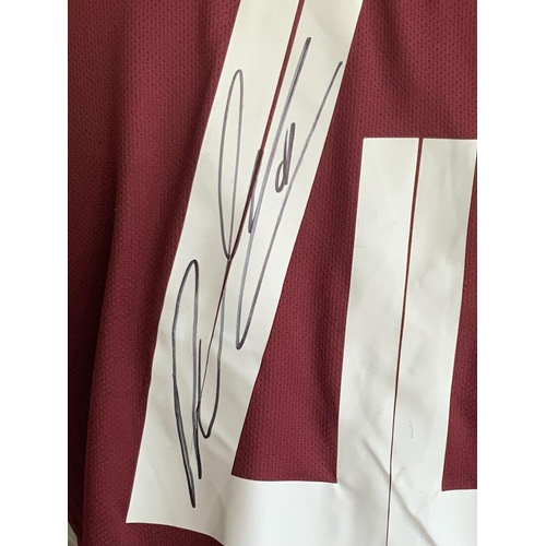 1373 - 2021 - 2022 Declan Rice Match Worn West Ham UEFA Cup Shirt: Home shirt worn in the famous UEFA Cup r... 