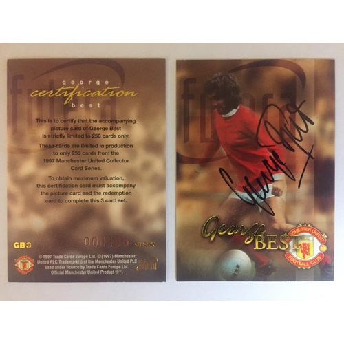 Futera 1997 George Best Manchester United Collectors Card: George 