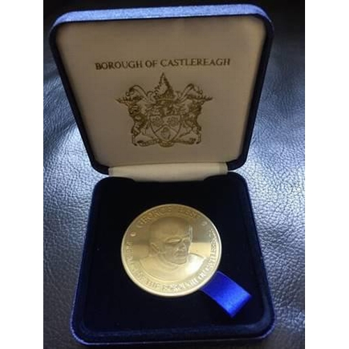 1608 - George Best Freedom Of Castlereagh Commerative Collectors Medal: This was to honour his award of the... 