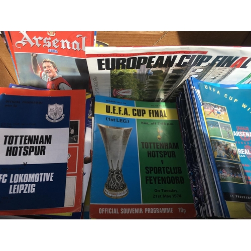 175 - British Club v European Club Football Programmes: European competitions and friendlies to include so... 