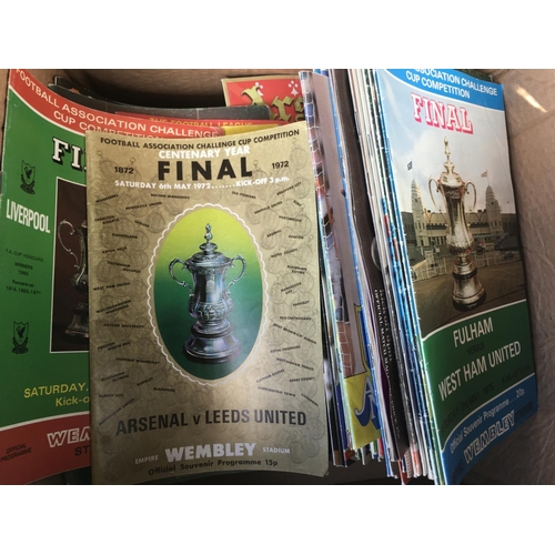 176 - Big Match Football Programmes: Lots of League Cup and FA Cup finals and semi finals plus Charity Shi... 