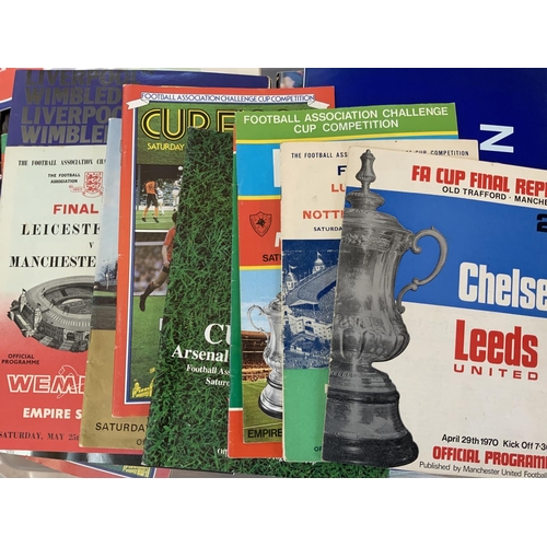 201 - FA Cup Final Football Programmes: Large quantity in good very condition with many being the modern l... 