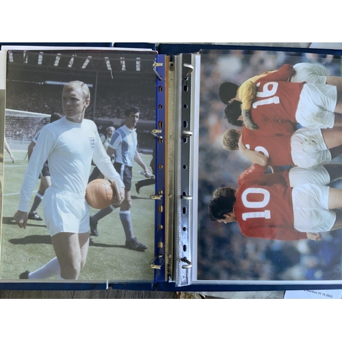 224 - England 1966 World Cup Football Photos: Nearly all colour 12 x 8 inch photos to include match action... 