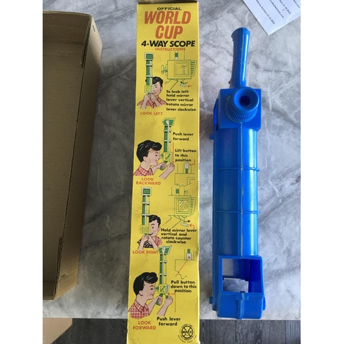 252 - 1966 Football World Cup Boxed Kids Telescope: Rare chance to obtain the blue 4 way scope in original... 