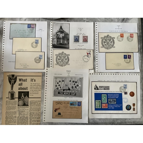 26 - 1966 World Cup Stolen FDCs + Memorabilia: Interesting lot to include rare first day covers possibly ... 