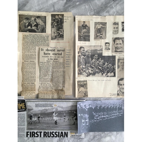 298 - 1945 Dynamo Moscow British Tour Programmes: Nice collection to include Cardiff Arsenal Rangers and C... 