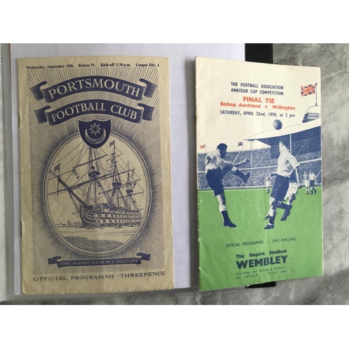 327 - 1950s Football Programmes: Mainly mid to late 50s in overall fair/good condition. Includes 1950 Amat... 