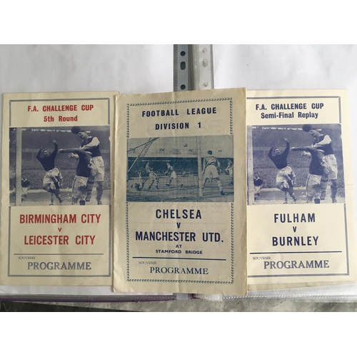 328 - Pirate Football Programmes: Mainly 1960s to include 70/71 Norwich v Chelsea league cup replay and lo... 