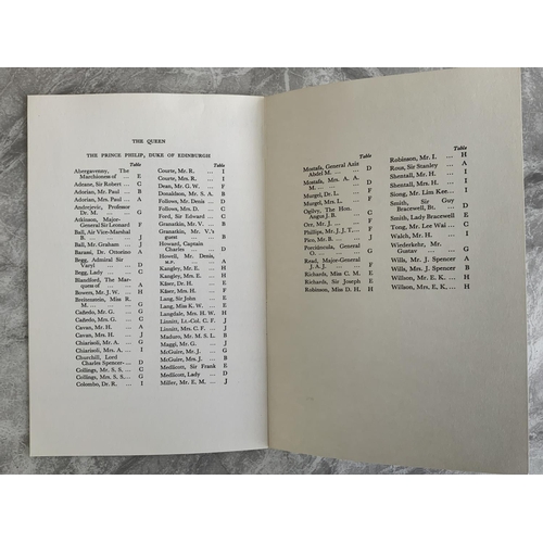 35 - 1966 World Cup Rare Opening Ceremony Supper Menu: Small event with only 10 tables in the Queens pres... 