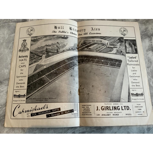 464 - 46/47 Hull City v Lincoln City Football Programme: First proper league match after the war in good c... 