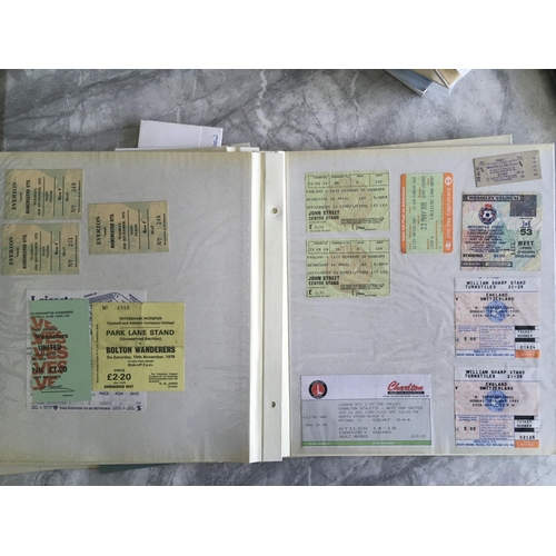 488 - Football Ticket Collection: From the 80s and 90s with some England minor games at various venues. 3 ... 