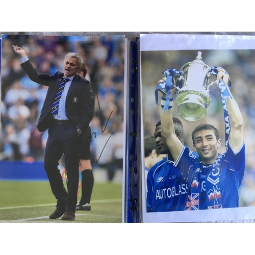 494 - Chelsea 1970s Signed Football Photos: Includes 2 of Ron Harris plus Tambling Dempsey Hudson all larg... 