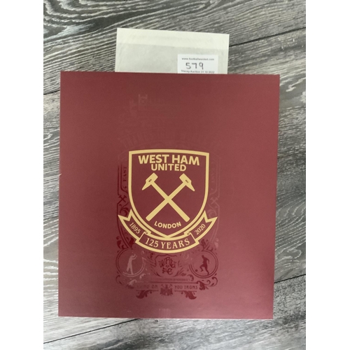 579 - Diop West Ham Match Worn Football Shirt: In West Ham presentation box with individual security numbe... 