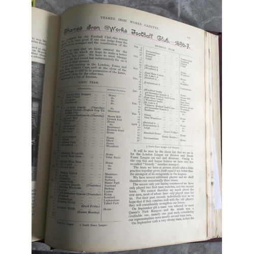 589 - Thames Ironworks (West Ham) Gazette 1895 - 1900: This lot was sold by us in 2017 for a hammer price ... 