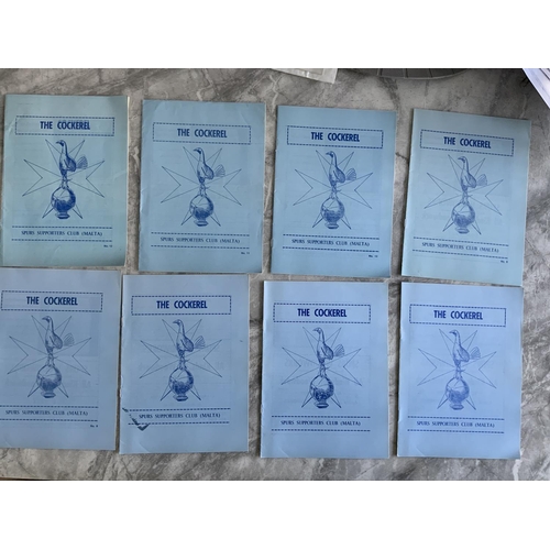 625 - Tottenham Maltese Supporters Club Football Magazines: The Cockerel numbers 5 to 12 inclusive of the ... 