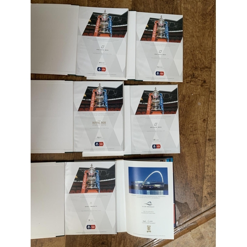 744 - 2018 FA Cup Final Football Programmes: Five of the Manchester United v Chelsea of which three are fr... 