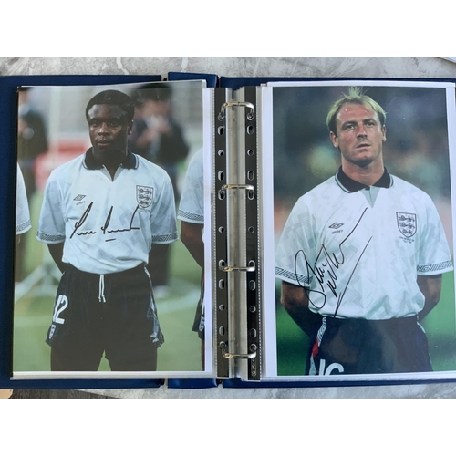 807 - England Signed Football Photo Collection: 36 mainly 12 x 8 or 10 x 8 colour photos hand signed by Sh... 