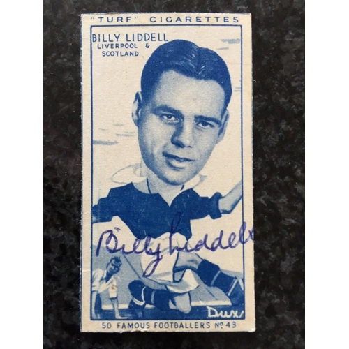 829 - Signed Football Card Collection: Includes Tommy Lawton, Billy Liddell, Roy Paul, Wilf Mannion, Johnn... 