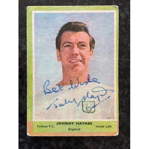 831 - Signed Football Card Collection: Includes Billy Wright, Ted Ditchburn, Alan Ball, Johnny Haynes, Gor... 