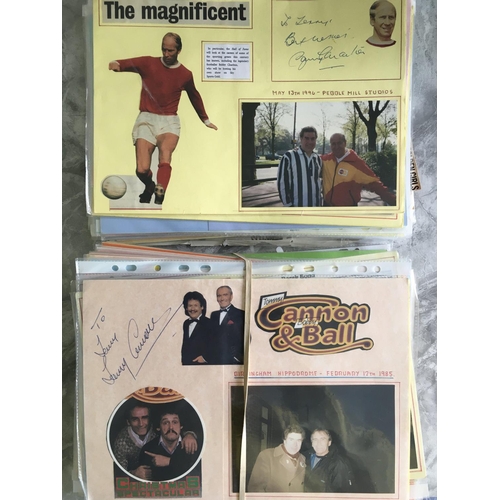 834 - Football + Celebrity Football Autographs: Collated by one of the best and busiest collectors who sad... 