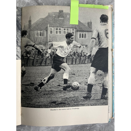 835 - Danny Blanchflower Tottenham + Ireland Football Autographs: Danny Blanchflower Soccer Book with 7 au... 