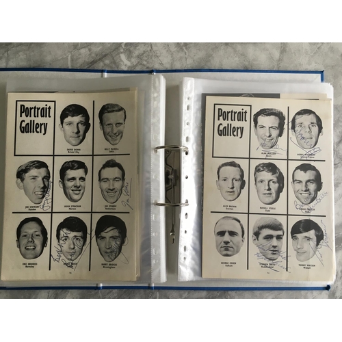 837 - 1960s Football Autographs: Superb collection neatly displayed in collectors folder with some earlier... 