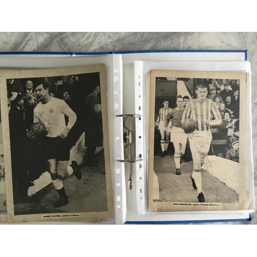 837 - 1960s Football Autographs: Superb collection neatly displayed in collectors folder with some earlier... 