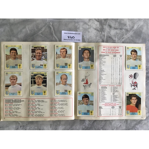 860 - Panini 1970 World Cup Complete Football Card Album: Every sticker neatly stuck into book. The album ... 