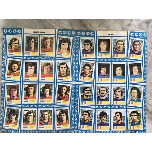 882 - FKS World Cup Football Sticker Albums: 1974 with 2 missing and a further one half completed but heav... 