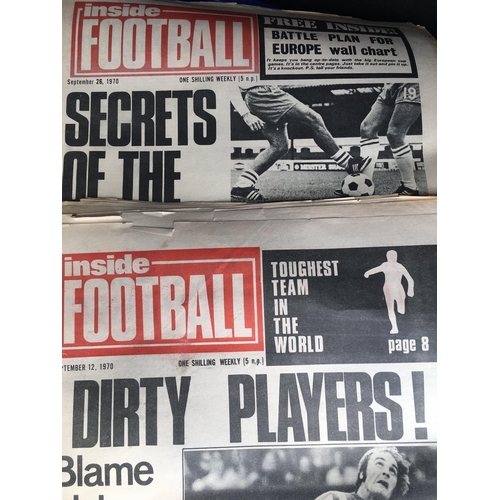 913 - Football Magazine Collection: Over 100 Charles Buchans plus Inside Football Newspapers from 1970 and... 