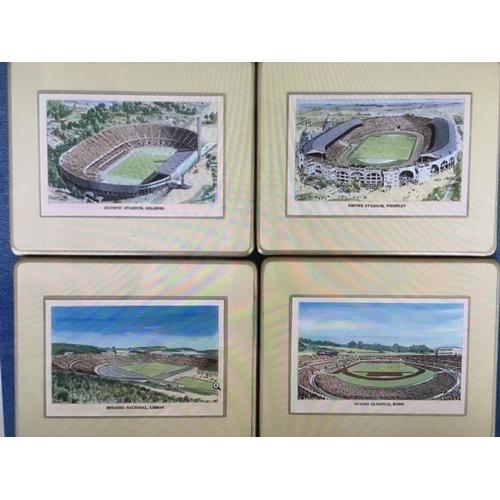 958 - 1953 Football Association 90th Anniversary Place Mats: 6 place mats of football stadiums in Rome Bra... 