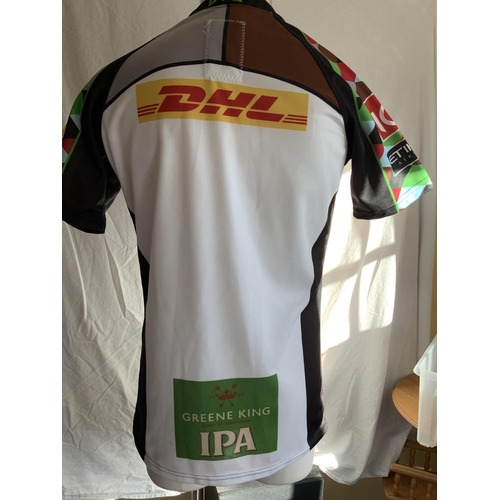 971 - 2016/17 Harlequins Match Issued Rugby Union Shirt: ONeils short sleeve with a Etihad sponsorship. Ar... 