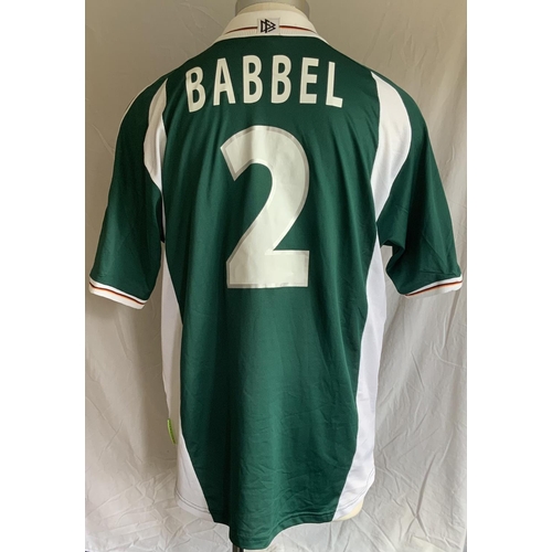 986 - Germany Euro 2000 Match Worn Football Shirt: Green Adidas  short sleeve shirt, number 2 worn by Live... 