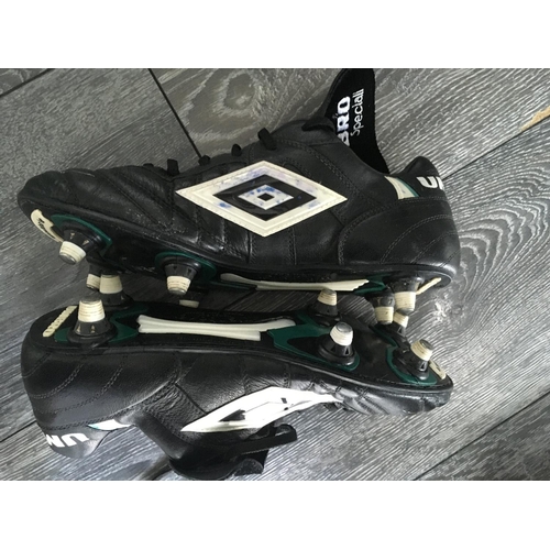 990 - Alan Shearer Match Worn England Football Boots: Umbro Special size 8 Wishbone Memory Flex excellent ... 