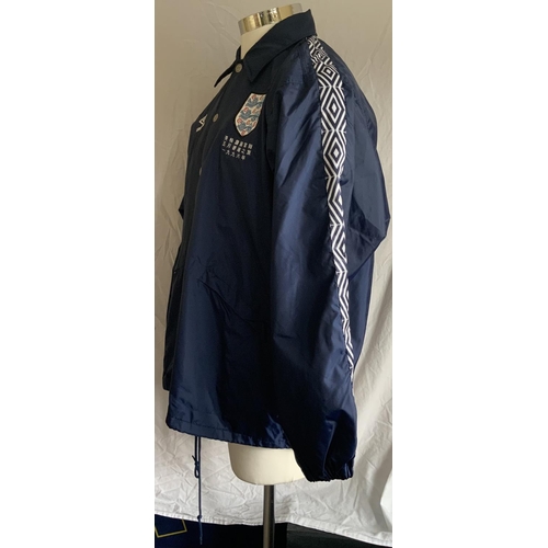 993 - England 1996 Football Tour Of China Training Jacket: Waterproof Umbro large size jacket with Chinese... 