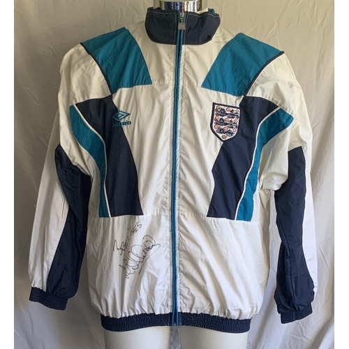 995 - England 95/96 Player Issue Tracksuit Top: Colourful excellent condition Green Flag Umbro top in size... 