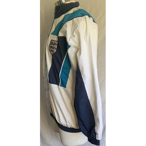 995 - England 95/96 Player Issue Tracksuit Top: Colourful excellent condition Green Flag Umbro top in size... 