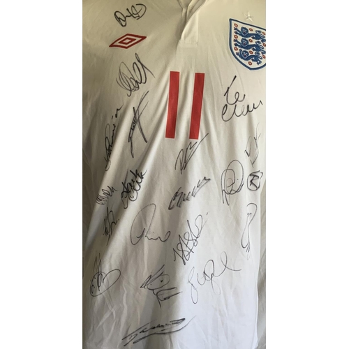 998 - England 2010 Signed Football Shirt: Given to vendor by Steve Gerrard although not worn and number 11... 