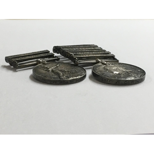 2105 - Two South African medals awarded to P.T.E A Curtiss Rifle Brigade 3398