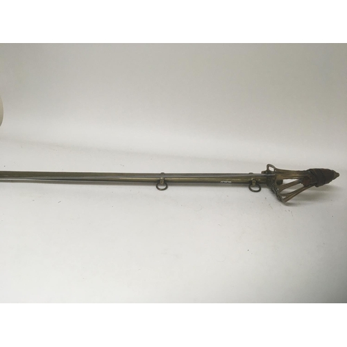 2148 - A Victorian 1845 pattern officers sword the brass hilt with Queen Victoria cypher maker Henry Wilkin... 