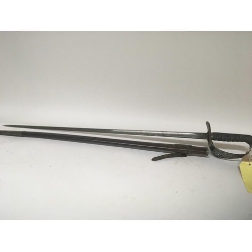 2161 - An Edwardian VII officers military sword the steel folate pierced hilt with Royal cypher maker Hawke... 