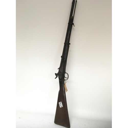 2176 - A Victorian Service percussion carbine rifle the action with Victorian cypher 1861 Tower marks three... 
