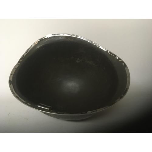 2187 - An American military II world war metal helmet no lining.