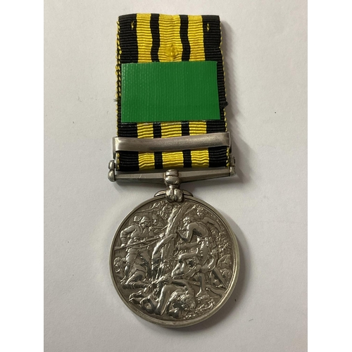 2202 - 1898-1899 east and west Africa medal with Sierra Leone clasp, awarded to 2296, Pte.A.Rayside 3/W.I.R... 